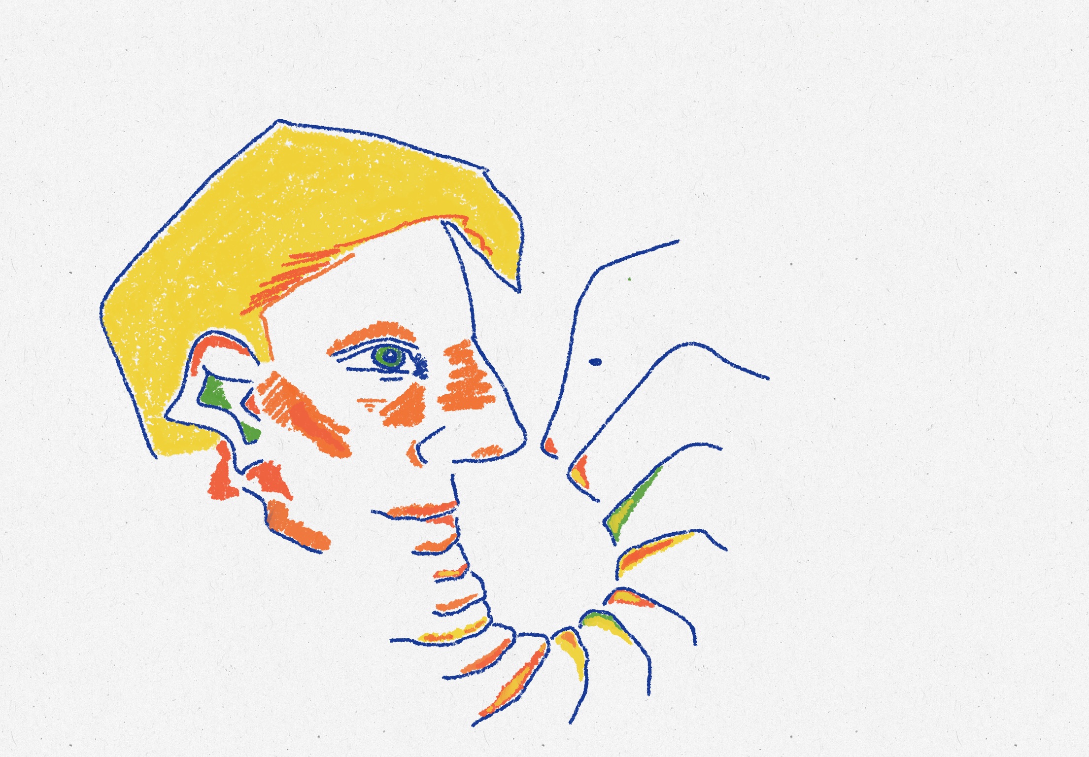 Filosofische illustratie door Ester Smits